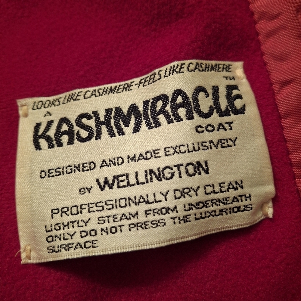 Kashmiracle by Wellington Fashions Cashmere-like Red Button-up Coat  Size 16 - Picture 11 of 15